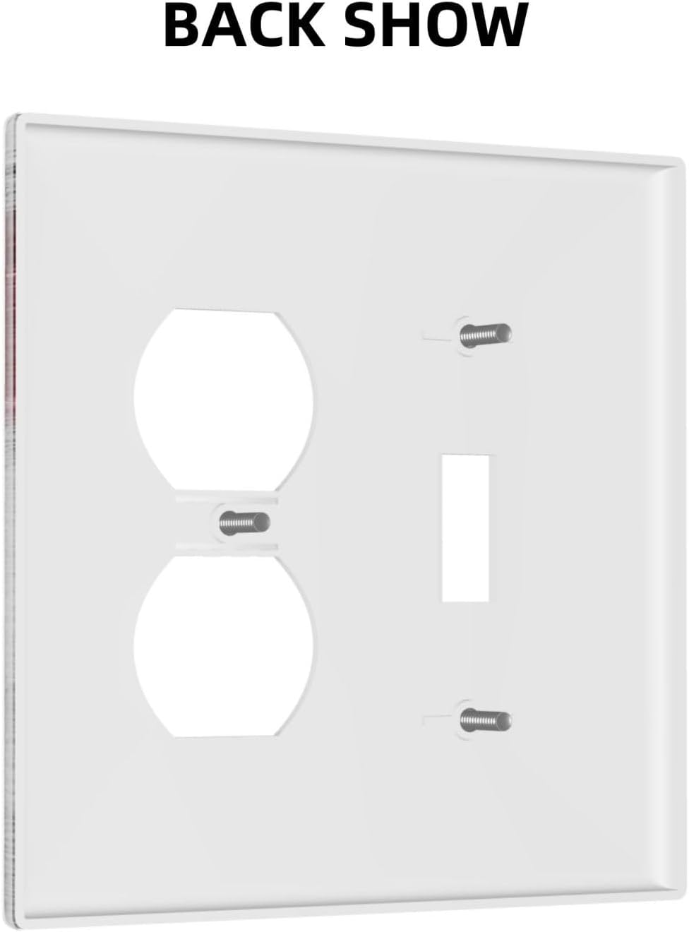 Wallplates Pink Floral Rustic Daisy Flower And Butterfly 1 Toggle 1 Duplex Switch Plate Electrical GFCI Faceplate Decorative Light Switch Covers for Farmhouse Cabin Decor