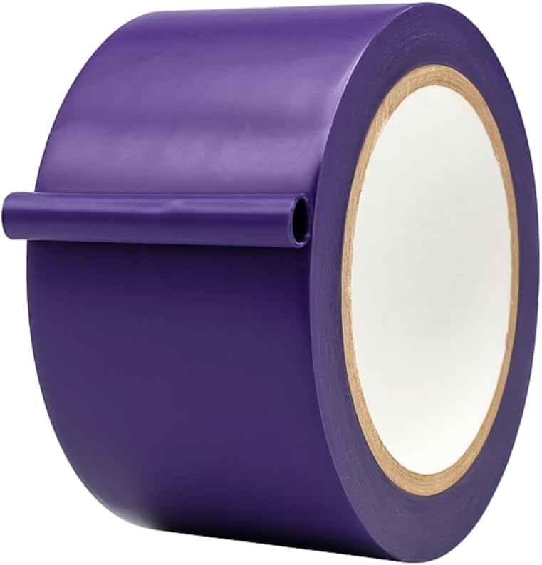 MAT Vinyl Marking Tape Purple - 3 inch x 36 yds. for Safety Floor Marking (School Gym, Restaurants, Warehouse), Dance Floor Splicing, Pinstriping Cars & Boats