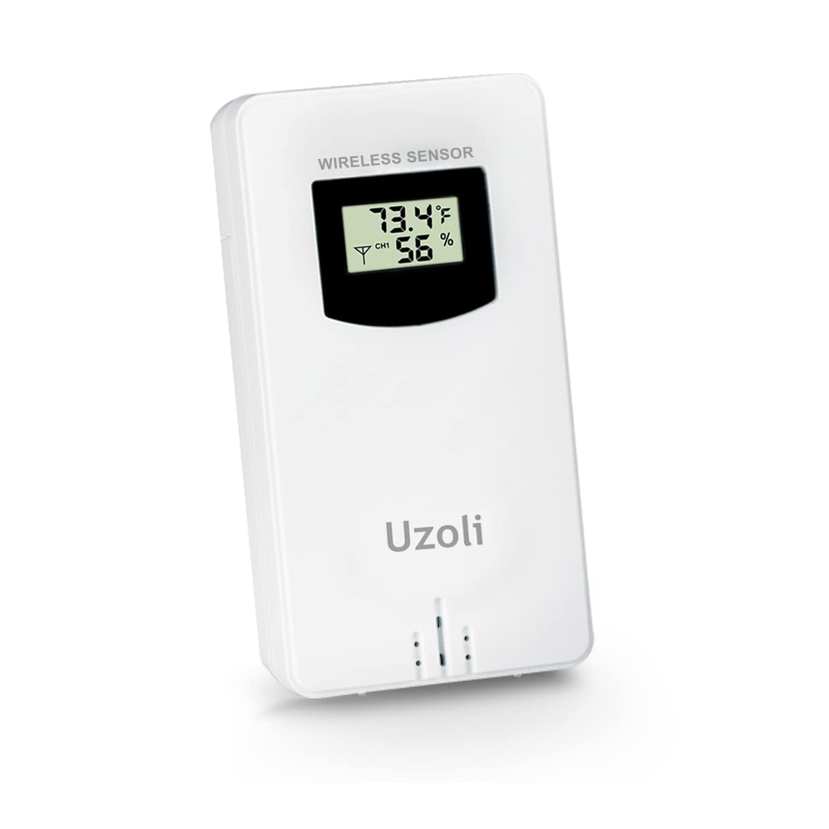 Uzoli Weather Station Sensor, Wireless Remote Sensor, Temperature Humidity Transmitter, Indoor Outdoor Thermometer Sensor, Indoor Outdoor Wireless Remote Sensor