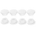 uxcell 8Pcs Silicone Hole Plug, Waterproof Round Rubber Stoppers Bottle Seal Plugs Tube Pipe End Caps for 23mm/0.91" Hole for Bathtub Bottle, White