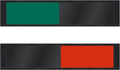 SmartSign Blank Slider Sign (Red/Green), 2.25" x 10", 60 mil Plastic Plate in Aluminum Frame with Foam Adhesive Backing, Privacy Slide Door Indicator - for Office, Workplace, Conference Room, USA-Made