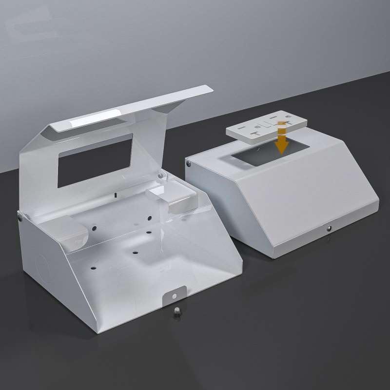 Under Cabinet GFCI Safety Outlet, 20 AMP, Self-Testing, Wall Distribution Box (White-E)