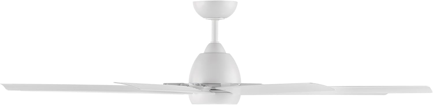 WAC Lighting F-064-MW Mocha XL 66" Outdoor Ceiling Fan & Remote, Matte White