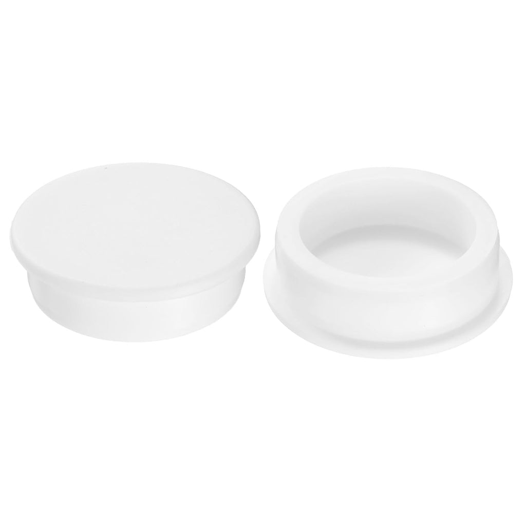 uxcell 2Pcs Silicone Hole Plug, Waterproof Round Rubber Stoppers Bottle Seal Plugs Tube Pipe End Caps for 52mm/2.05" Hole for Bathtub Bottle, White