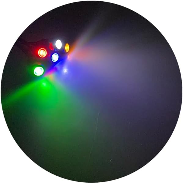 5pcs 8mm LED Indicator Light Plastic Black Signal Dot Lamp 110-220VAC 5/16" Mounting Hole Size with 15cm/5.9in. Wire (White LED)