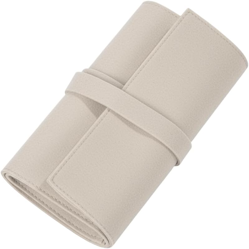 MiOYOOW Travel Jewellery Roll, Compact & Space-Saving Foldable Jewel Bag Portable Jewellery Case for Earrings, Rings, Necklace, Bracelets