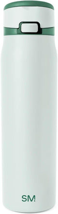 Simple Modern Mesa Loop Water Bottle with Covered Straw and Handle | 30oz Cup Holder Friendly Insulated Stainless Steel Bottles for Travel, Sports and School | Agave