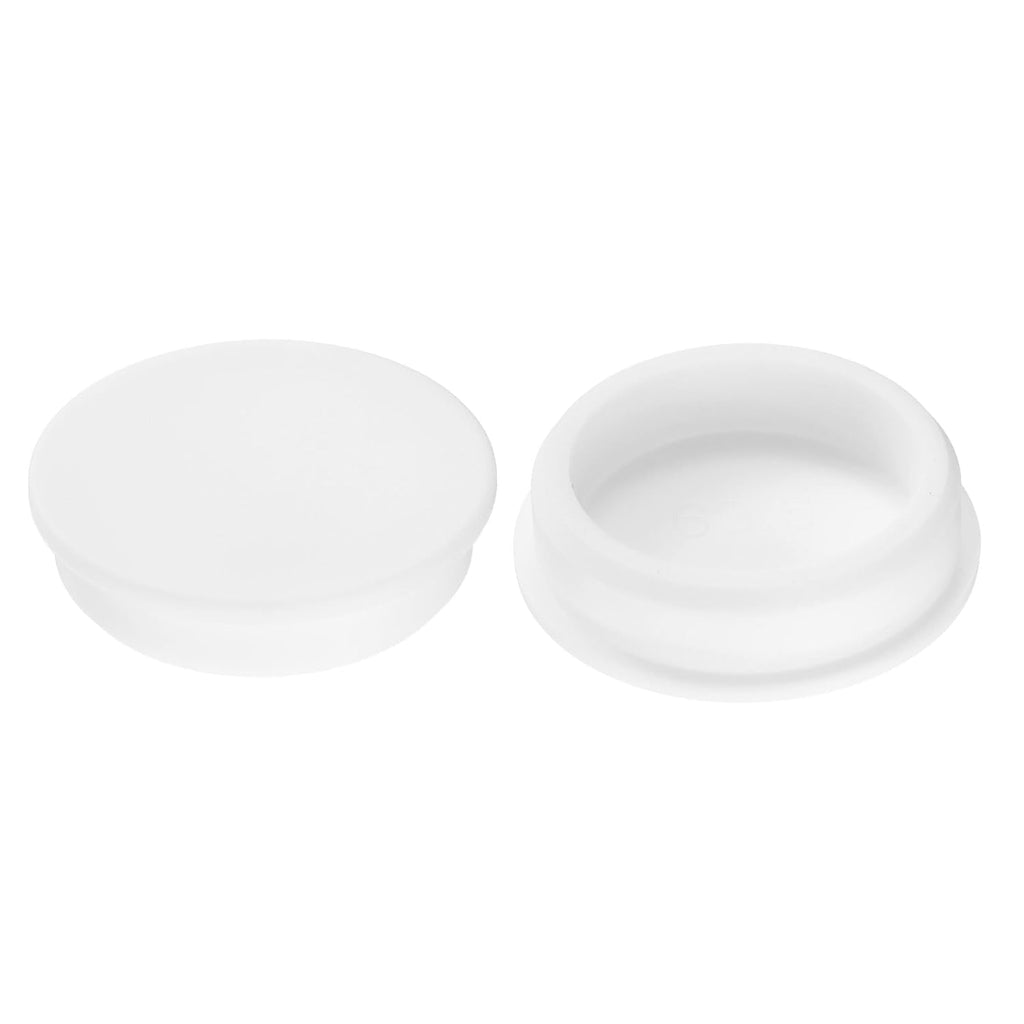 uxcell 2Pcs Silicone Hole Plug, Waterproof Round Rubber Stoppers Bottle Seal Plugs Tube Pipe End Caps for 62mm/2.44" Hole for Bathtub Bottle, White