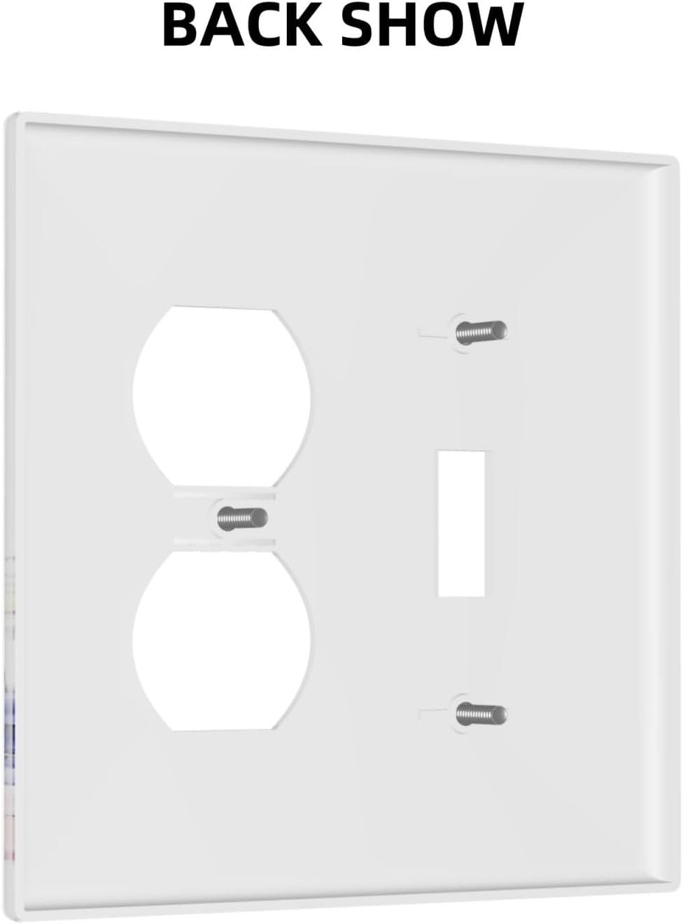 Wallplates Purple Floral Lilac Watercolor Flower Leaves Butterfly Wildflower 1 Toggle 1 Duplex Switch Plate Electrical GFCI Faceplate Decorative Light Switch Covers for Bedroom Home Decor