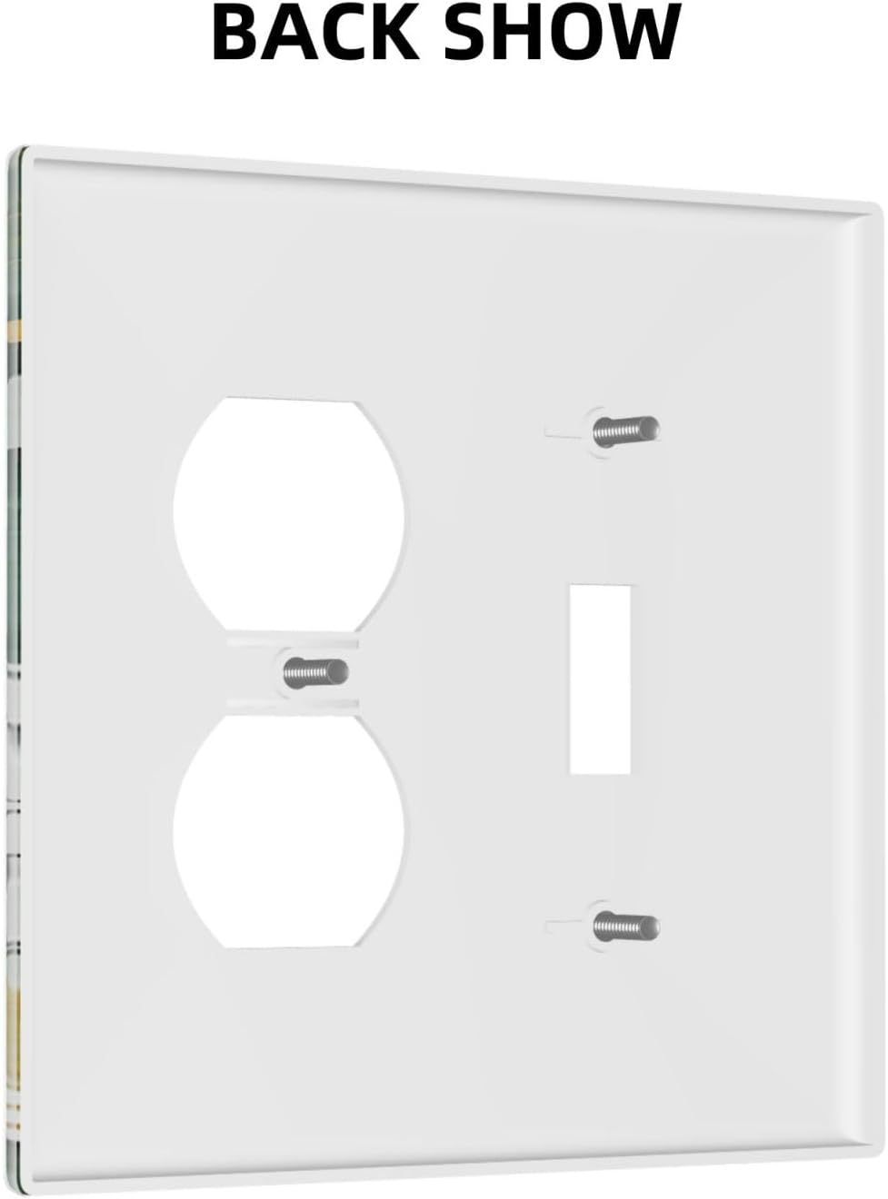Wallplates Boho Tropical Leaves 1 Toggle 1 Duplex Switch Plate Electrical GFCI Faceplate Decorative Light Switch Covers for Bedroom Bathroom Decor