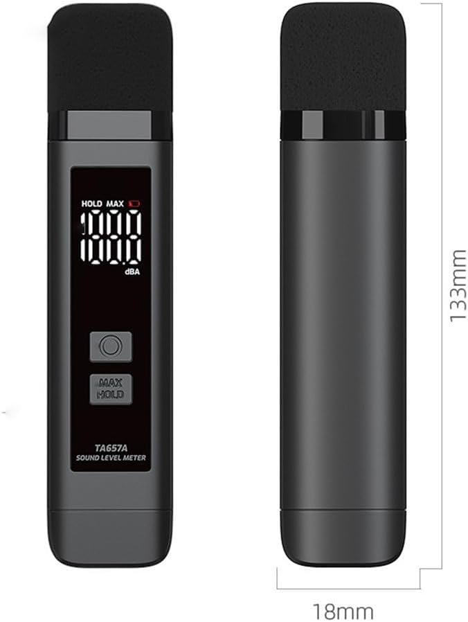 Decibel Meter Noise Tester, Decibel Meter With Large LCD Screen & Memory For Detailed Sound Level In & Environmental Areas
