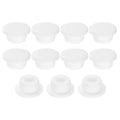uxcell 11Pcs Silicone Hole Plug, Waterproof Round Rubber Stoppers Bottle Seal Plugs Tube Pipe End Caps for 21mm/0.83" Hole for Bathtub Bottle, White