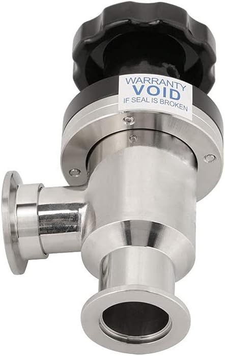 SHERICH KF50 High Vacuum Manual Isolation Valve, Flange L Type, Y Type Stainless Steel Valve (KF50 （L type）)