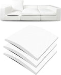 Couch Cushion Supports for Sagging Seat 22'' x 22'' High Density 40D Curved Foam Sofa Cushion Support Under The Saggy Pads Firmer Foam Lifters for Saggy Couch Set of 3 (White, 22''*22'')