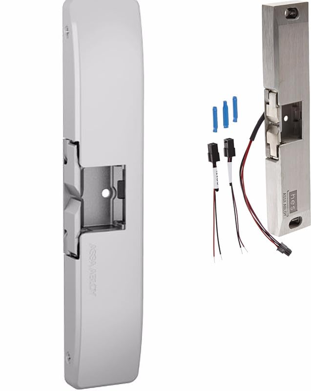 bus HES 9600 Electric Strike Surface Mounted Body for Rim Exit Devices, Latchbolt Monitoring, Satin Stainless Steel Finish, Model: 9600-630-LBM