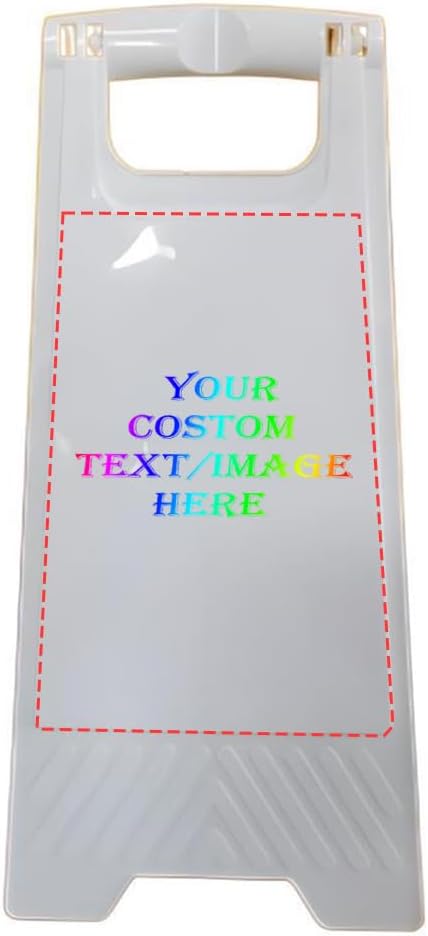 30 Pack Custom No Parking Sign - Personalized Portable Folding Board with Reflective, Writable Surface for Commercial Use (White)