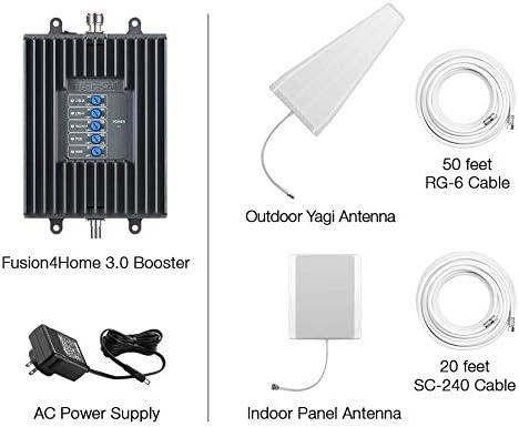 SureCall Fusion4Home Max | Most Powerful 5G/4G Cell Phone Signal Booster for Home | Best- in-Class Extended Range Technology | All-Carrier Verizon AT&T T-Mobile US Cellular | FCC Certified USA Company