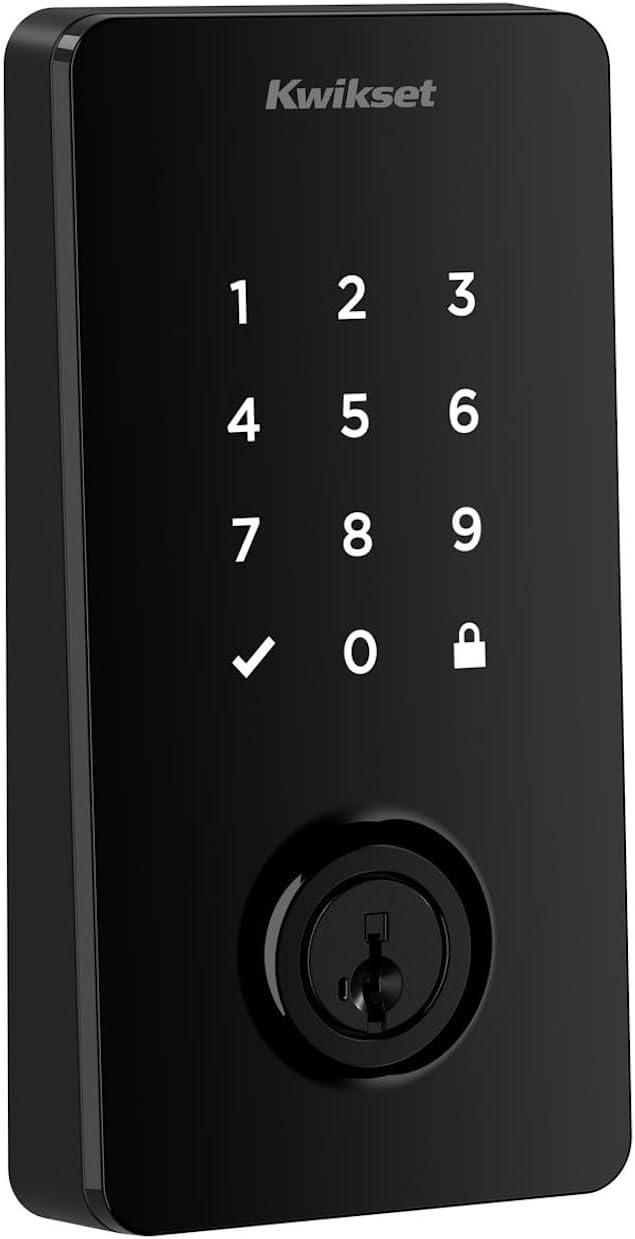 Kwikset Halo Select Smart Lock Keyless Entry Door Lock Wi-Fi and Matter Enabled Deadbolt No Hub Needed, Geofence Auto-Unlock, Grade AAA Certified, Easy Install, Matte Black Lifetime Finish Warranty