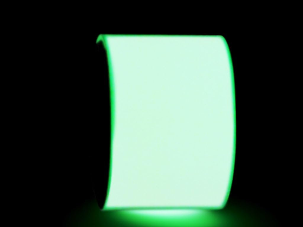 WOD GDT6 Glow in The Dark Tape Safety Grade Photoluminescent, 3 inch x 50 yds - for Labeling Safety Signs and Emergency Exits, Green