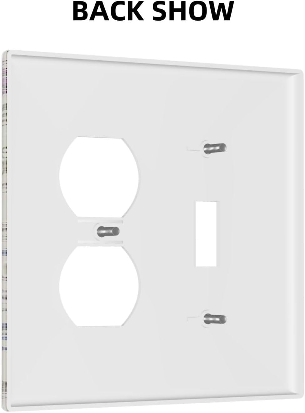 Decorative Outlet Covers Rustic Beige Wildflower Flowers 2 Gang Wall Plate Cover Single Toggle Duplex Combo Two Switch Light Switch Cover Plate Jumbo Dual GFCI Faceplate
