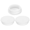 uxcell 3Pcs Silicone Hole Plug, Waterproof Round Rubber Stoppers Bottle Seal Plugs Tube Pipe End Caps for 50mm/1.97" Hole for Bathtub Bottle, White