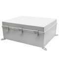 Co. ABS Waterproof IP67 15.75" x 19.68" x 7.87" Hinged Electronics Box with Mounting Plate, and Plastic Cover, Bracket