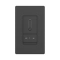 ELEGRP Slide Dimmer Switch for Dimmable LED, CFL and Incandescent Light Lamp Bulbs, Single Pole or 3-Way, Full Control with Preset, Rocker Paddle, Wall Plate Included, UL Listed (1 Pack, Matte Black)