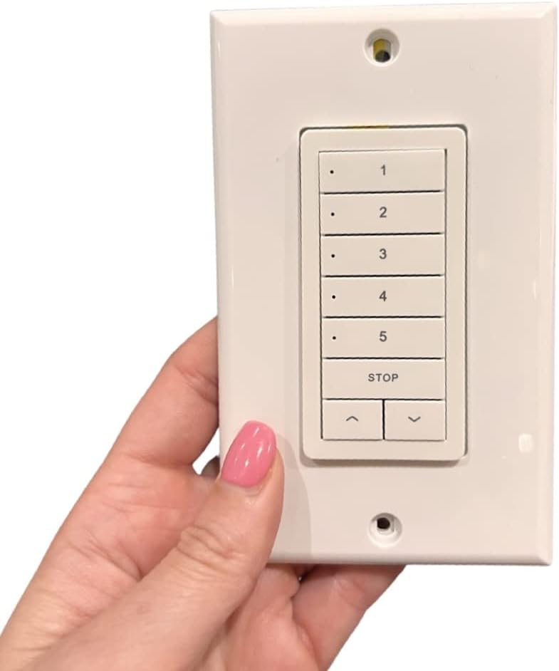 Rollease MTRF-WS5-Flush Five Channel Remote Control