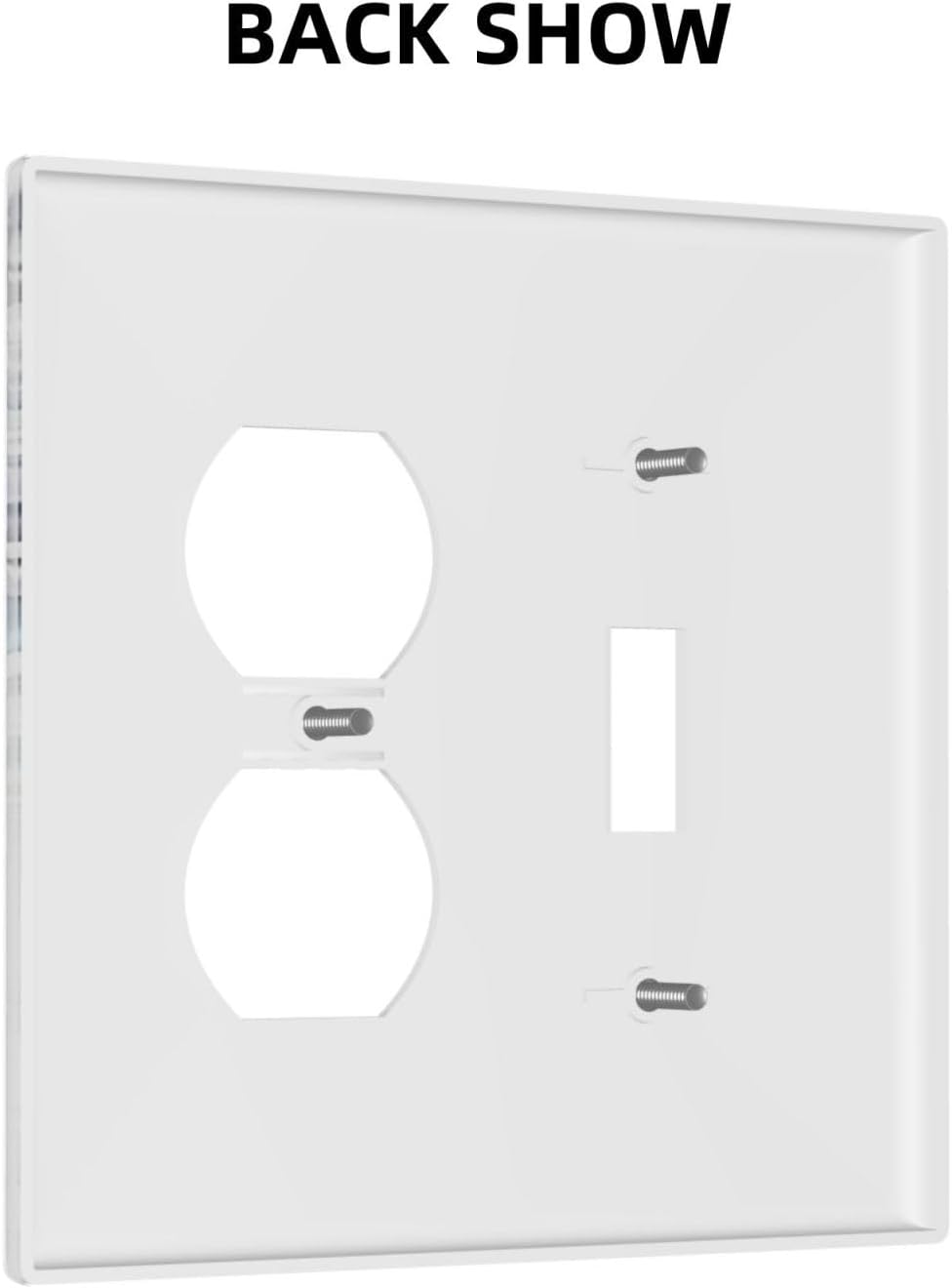Hazy Leaves Ivy Nature Plants Eucalyptus Leave Wallplates 1 Toggle 1 Duplex Switch Plate Electrical GFCI Faceplate Decorative Light Switch Covers for Bedroom Home Decor