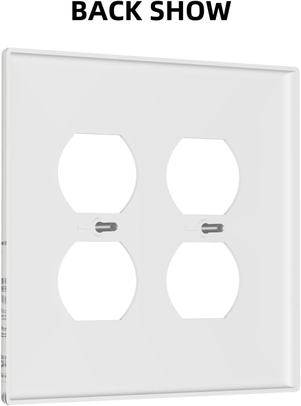 Decorative Outlet Covers Beige Skech Plant Leaves Flowers 2 Gang Wall Plate Cover Double Duplex Receptacle Two Switch Light Switch Cover Plate Jumbo Dual Faceplate for Home Decor