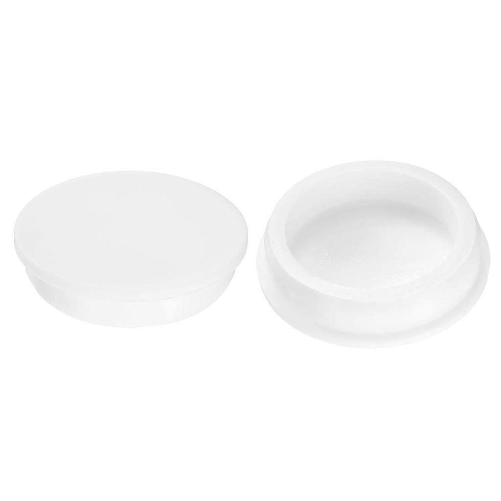 uxcell 2Pcs Silicone Hole Plug, Waterproof Round Rubber Stoppers Bottle Seal Plugs Tube Pipe End Caps for 60mm/2.36" Hole for Bathtub Bottle, White