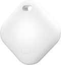 Air Tracker Tag, IP67 Waterproof Bluetooth Tracker, Keychain Finder, Item Locator Compatible with iOS and Android for Backpacks, Suitcases and Wallets, Cars, Keys and Cameras (White-1)