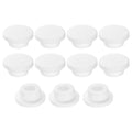 uxcell 11Pcs Silicone Hole Plug, Waterproof Round Rubber Stoppers Bottle Seal Plugs Tube Pipe End Caps for 22mm/0.87" Hole for Bathtub Bottle, White