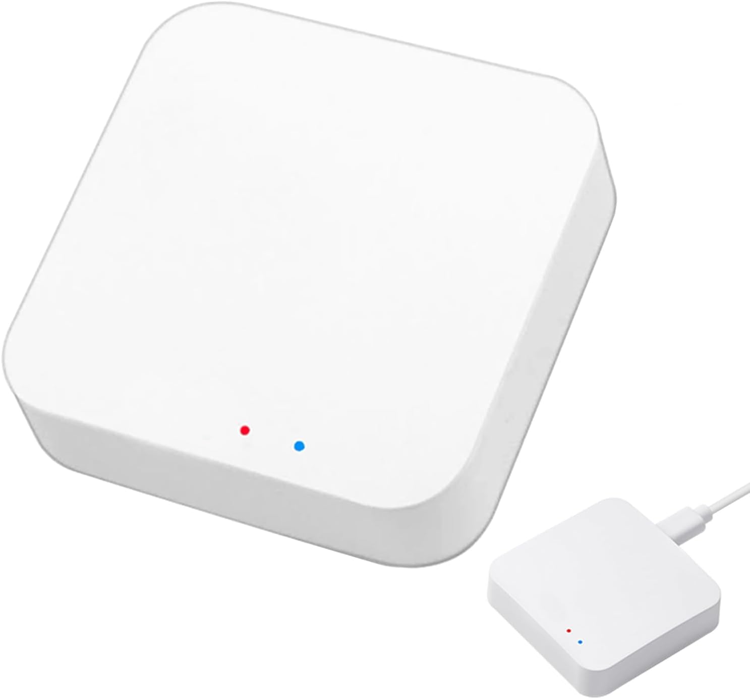 ZigBee 3.0 Hub WiFi & Bluetooth Dual Mode Gateway, Only for Tuya Product Smart Home Bridge Wireless Remote Controller,Intelligent Bridge Wireless Smart Home Gateway Voice Control via Alexa,Google Home