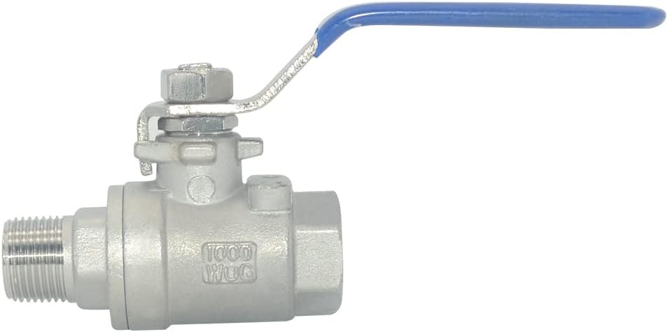 DAN SPEED 3/8 Inch Male x Female NPT Ball Valve S304 Stainless Steel,Full Port Heavy Duty for Water, Oil, and Gas,1000WOG (3/8 inch)