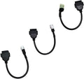 OBD2 Adapter Cable Fits for Yamaha Kline ATVs Honda and More Motorcycles, 3/4Pin to 16Pin OBD2 Diagnostic Adapter Cable Works with All OBDII Scanner
