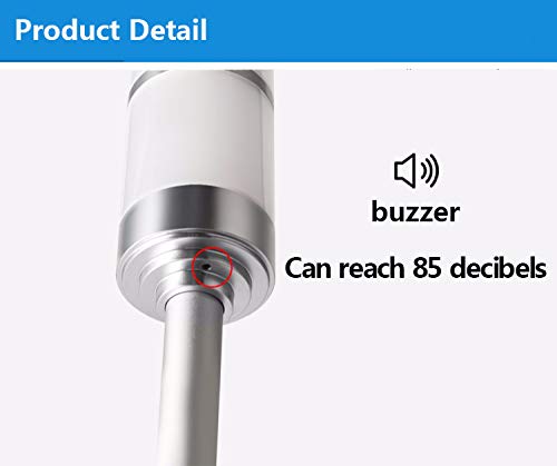 Led Warning Lamp Aluminum Led 3 Color Indicator Light 3W 110-220V Workshop Machine Signal Buzzer Stack Tower Light Alarm (110V)