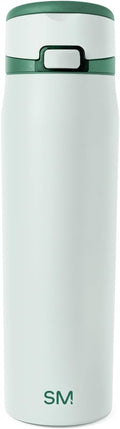 Simple Modern Mesa Loop Water Bottle with Covered Straw and Handle | 24oz Cup Holder Friendly Insulated Stainless Steel Bottles for Travel, Sports and School | Agave