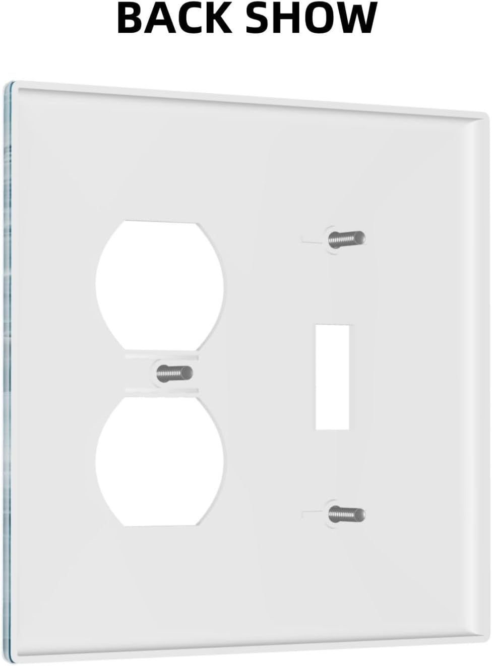 Decorative Outlet Covers Abstract Watercolor Blue Marble Texture 2 Gang Light Switch Cover Plate Single Toggle Duplex Wall Plates for Electrical Outlets Switch Plate Covers for Home Decor