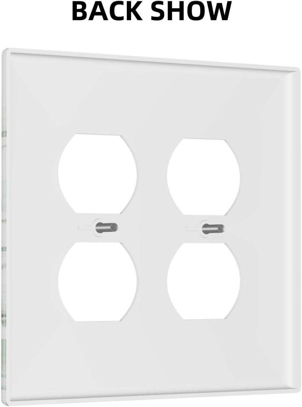 Boho Green Eucalyptus Leaf Floral Plants Flowers Outlet Covers 2 Gang Double Duplex Decorative Light Switch Covers Electrical Wallplates Socket Faceplate for Bed Room Living Room Decor