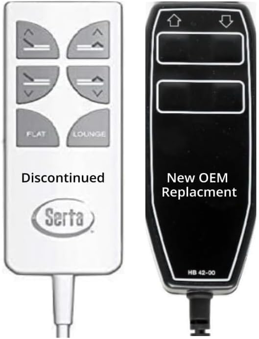 Serta Motion Essentials II (2nd Generation) Linak hb12012-00 Replacement Remote for Adjustable Bed