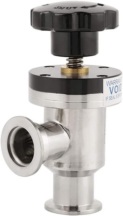 SHERICH KF40 High Vacuum Manual Isolation Valve, Flange L Type, Y Type Stainless Steel Valve (KF40（L type）)
