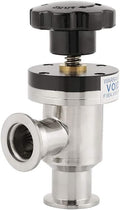 SHERICH KF50 High Vacuum Manual Isolation Valve, Flange L Type, Y Type Stainless Steel Valve (KF50 （L type）)