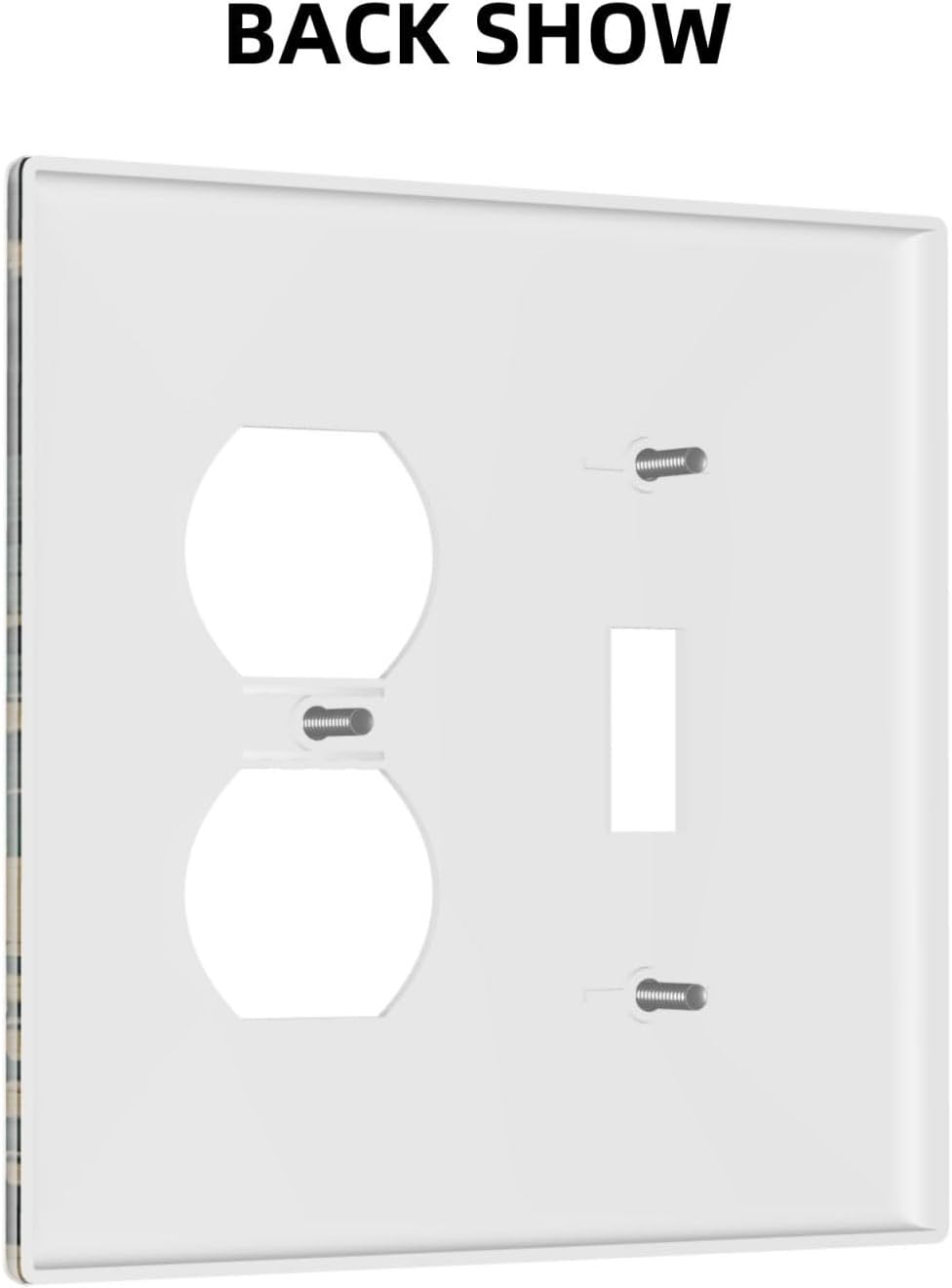 Wallplates Botanical Fern Green Leaf Forest 1 Toggle 1 Duplex Switch Plate Electrical Gfci Faceplate Decorative Light Switch Covers For Bed Room Home Decor