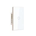 Smart Light Switch 20A 118X72X34MM Need Neutral Wire,2.4GHz Wi-Fi Touch Switch,Work with Smart Life/Tuya App, Compatible with Alexa and Google Home, White 1 Gang