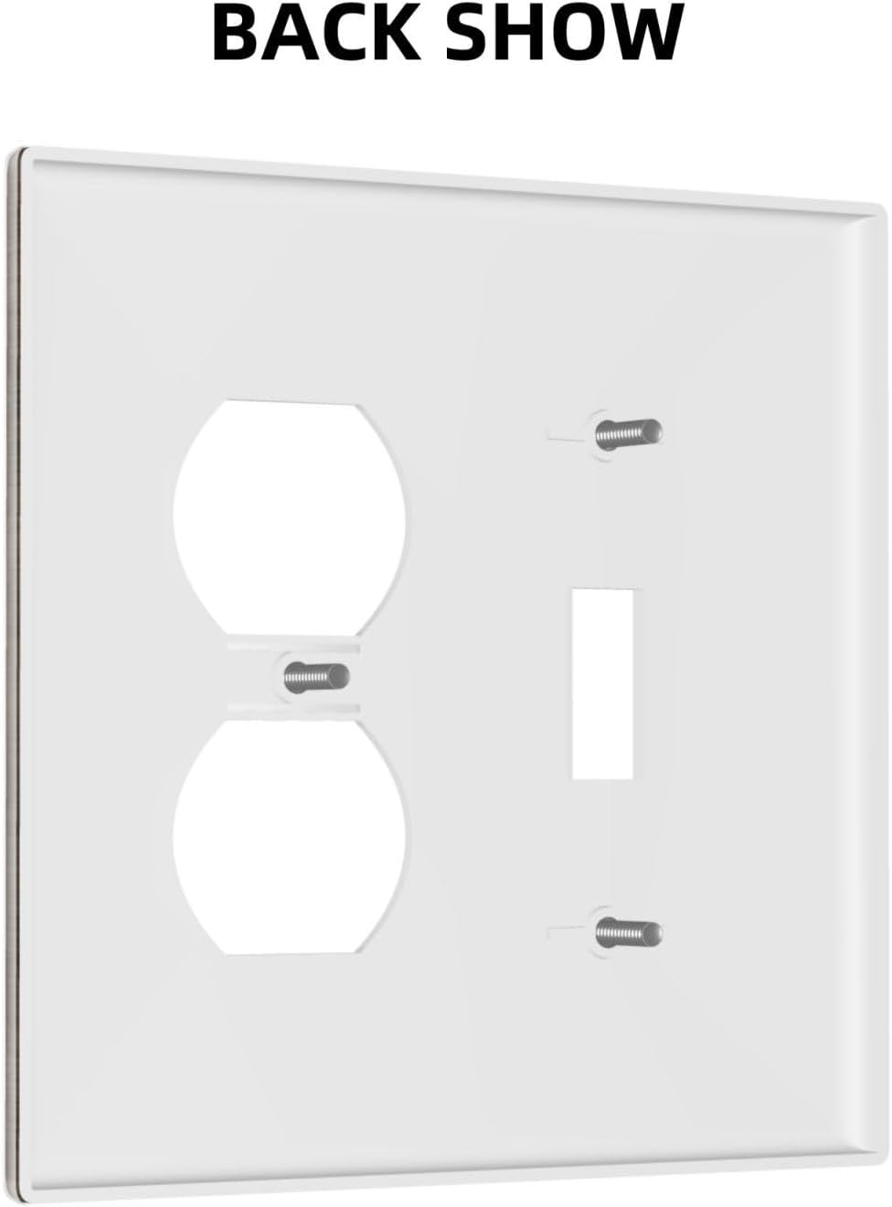 Outlet Covers Rustic Walnut Wood Grain 1 Toggle 1 Duplex Switch Plate Covers Electrical Light Switch Cover Plate Decorative Wall Plate Socket Cover for Farmhouse Cabin Decor