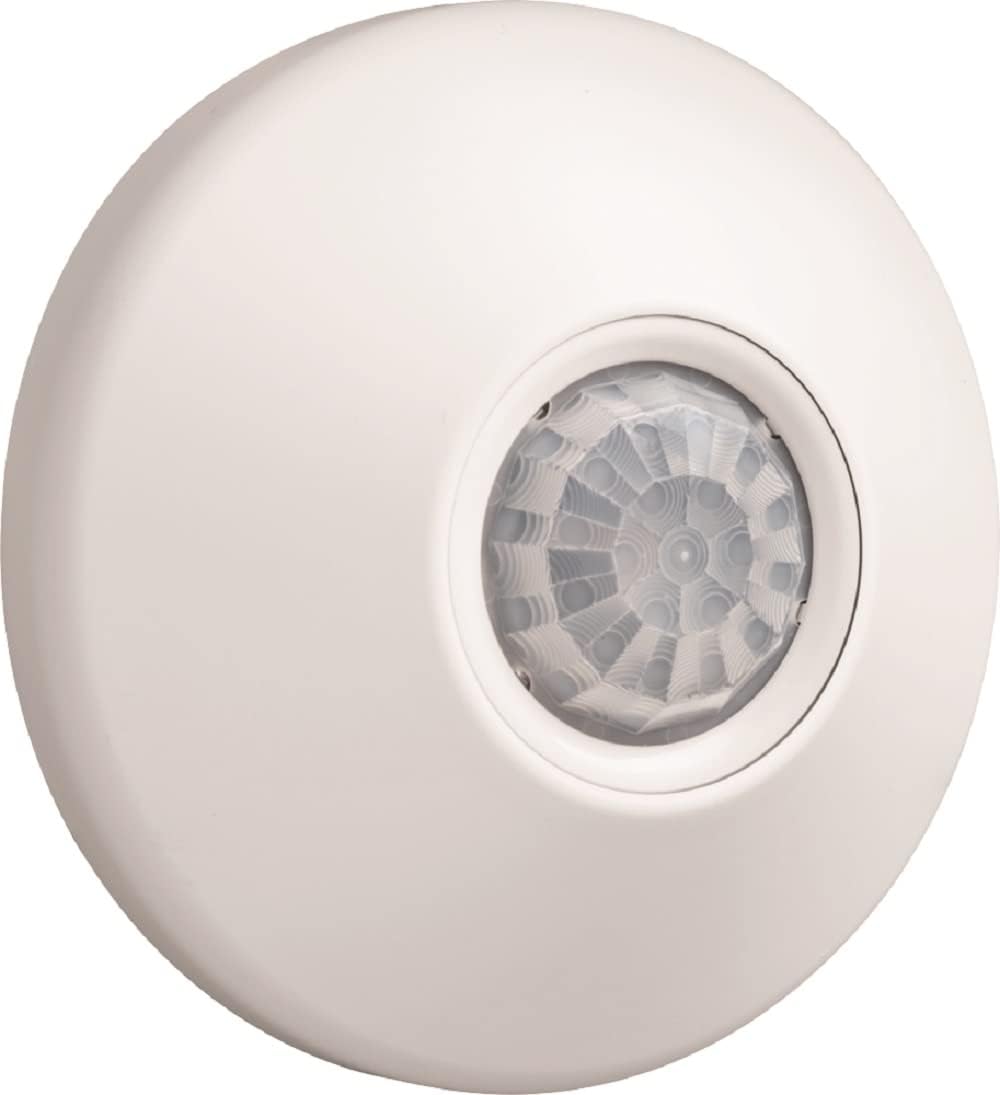 SensorSwitch Ceiling Motion Sensor, Passive Infrared PIR Occupancy Sensor, 360 Degrees Small Motion Detection, Indoor Use, Line Voltage, Standard Range