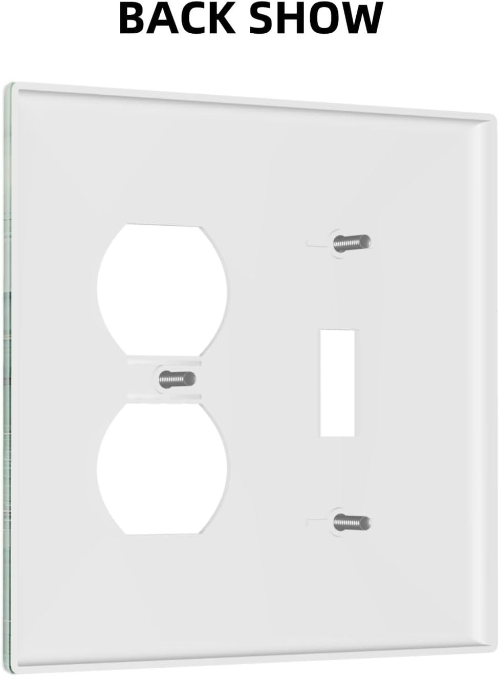 Wallplates Simple Green Marble 1 Toggle 1 Duplex Switch Plate Electrical GFCI Faceplate Decorative Light Switch Covers for living Room Office Decor