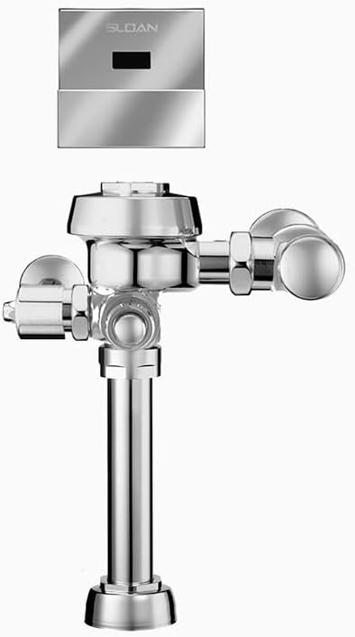 Sloan Royal 111 ESS Exposed Sensor Hardwired Water Closet Flushometer, 1.6 GPF Flush Valve - Self-Adaptive Infrared Sensor w/True Mechanical Override, Single Flush, Fixture Top Spud, 3450065