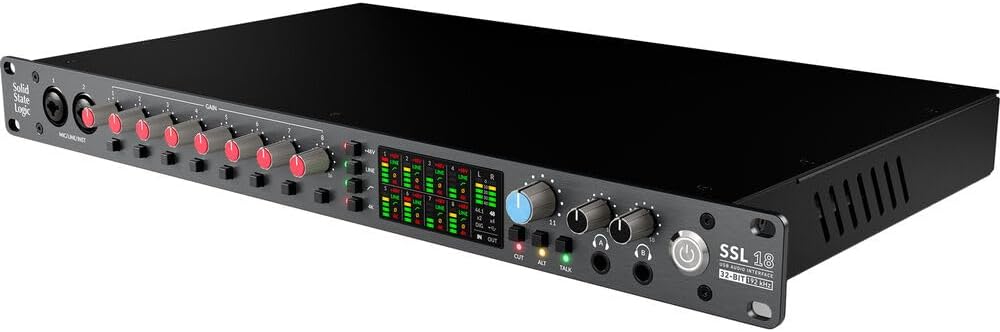 Solid State Logic SSL 18 USB-C Audio/MIDI Interface Bundle with Solid State Logic ALPHA 8 AD/DA Converter/Expander and USB-C Audio Interface